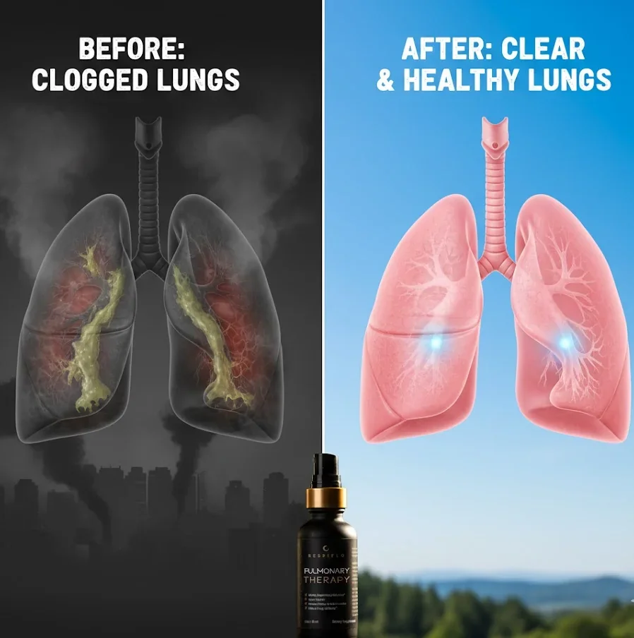Before: Clogged Lungs vs After: Clear and Healthy Lungs with RespiFlo